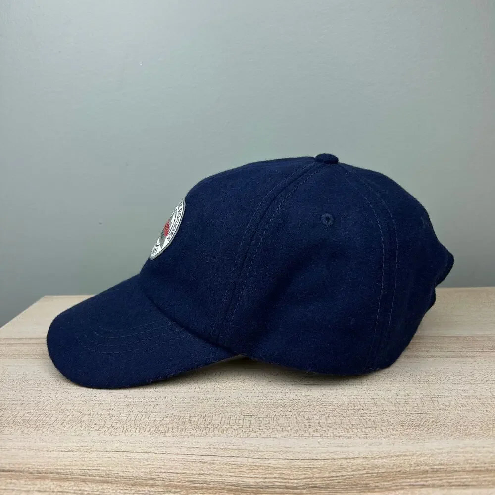 Lucky Brand Coors Light Patch Baseball Cap Navy Blue Wool Blend Hat Boho Western